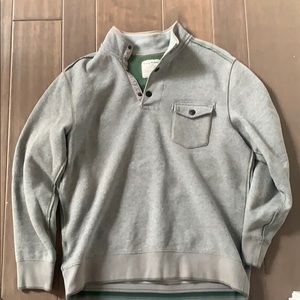 Tommy Bahama Sweatshirt Fleece Pullover 1/4 Button